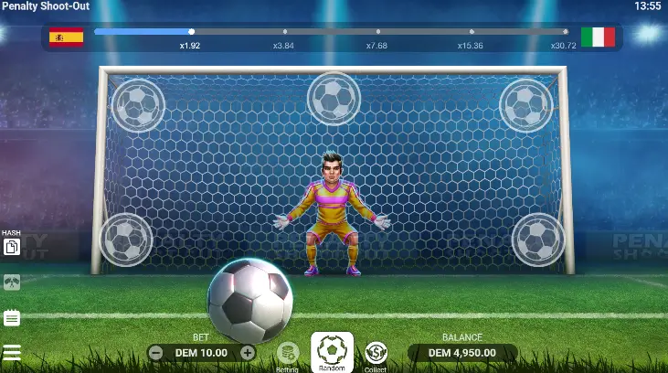 Penalty shoot out
